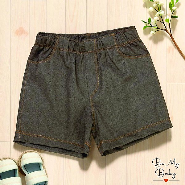 Bermuda Infantil Marrom Ecolinho