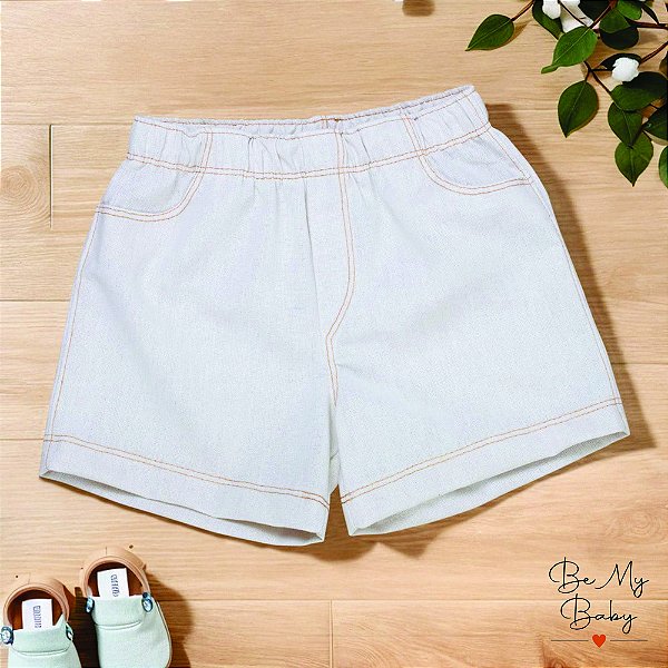 Bermuda Para Meninos Verão Conforto E Estilo Off White