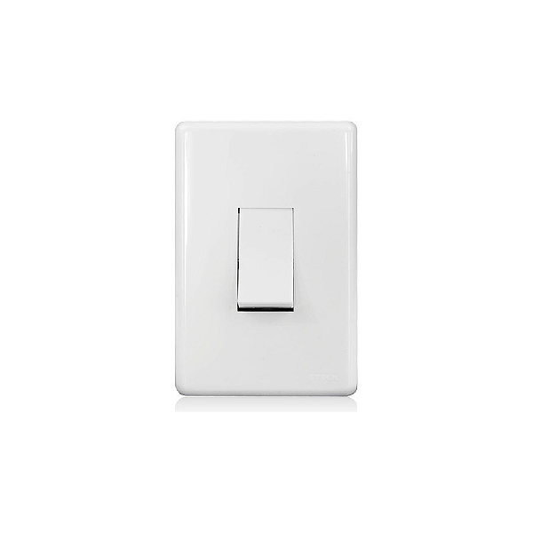 Conjunto Interruptor Simples 10a 250v Vertical Stella Steck