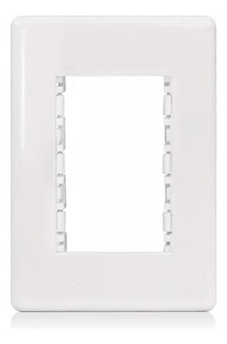 Placa 4x2 3 Módulos Horiz Stella Branco Steck
