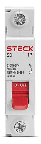 Disjuntor Serie Sd61 63a 1p Curva C 3ka SDD61C63 Steck
