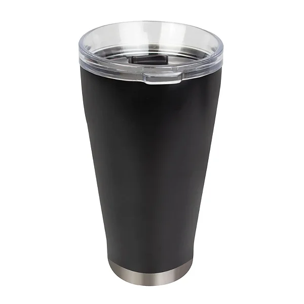 Copo Térmico Tampa 700ml Preto Com Abridor Garrafa Liso Mor