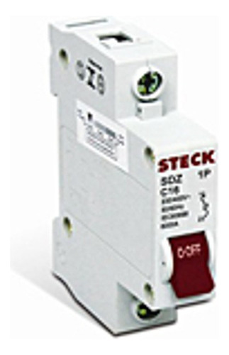 Disjuntor Din Unipolar Sd61c06a Steck