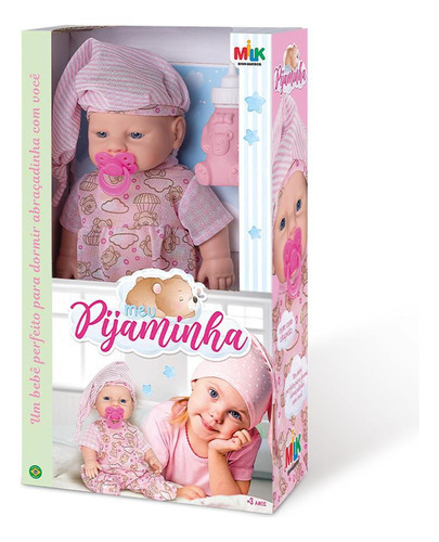 Boneca Meu Pijama Milk Brinquedos