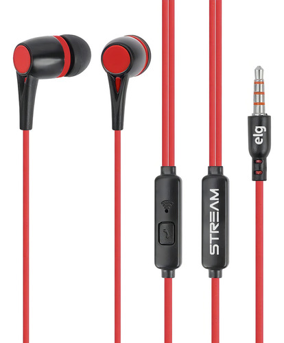 Fone De Ouvido Com Microfone Str05rb Vermelho ELG