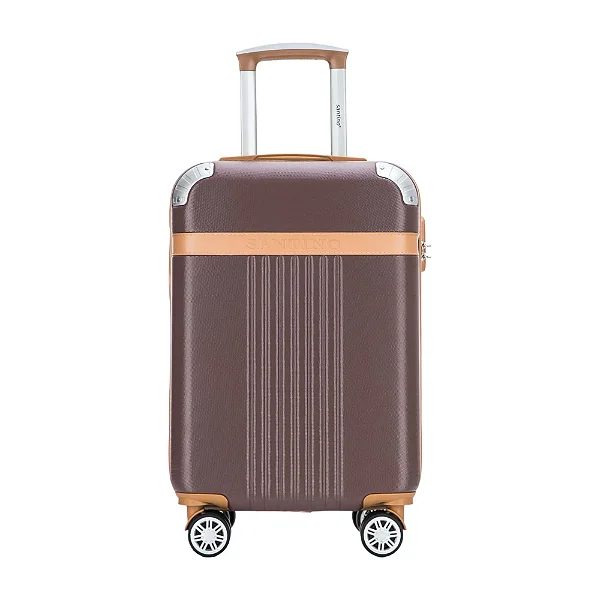 Mala Bordo Viagem Rígida Rodas 360º Padrão Anac 10kg Cor Bronze Santino