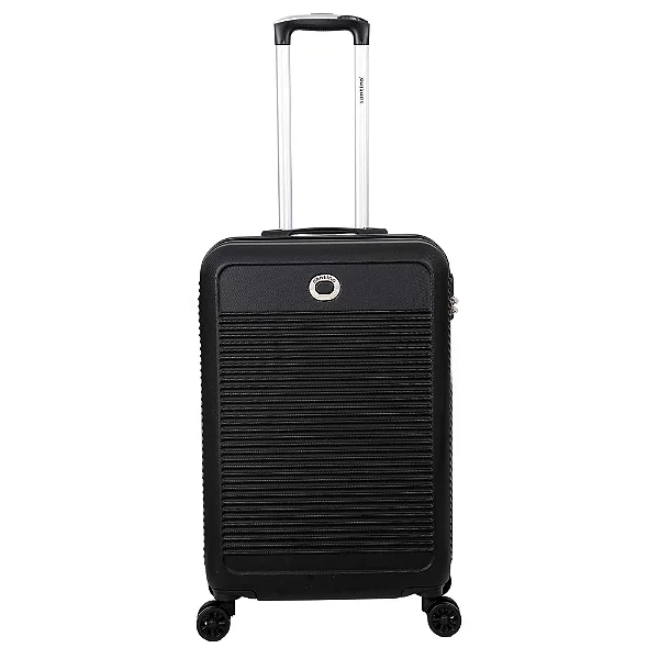 Mala de Bordo Pisa Rigida 4 Rodas 360 P AMZV183P Cor Preto Santino