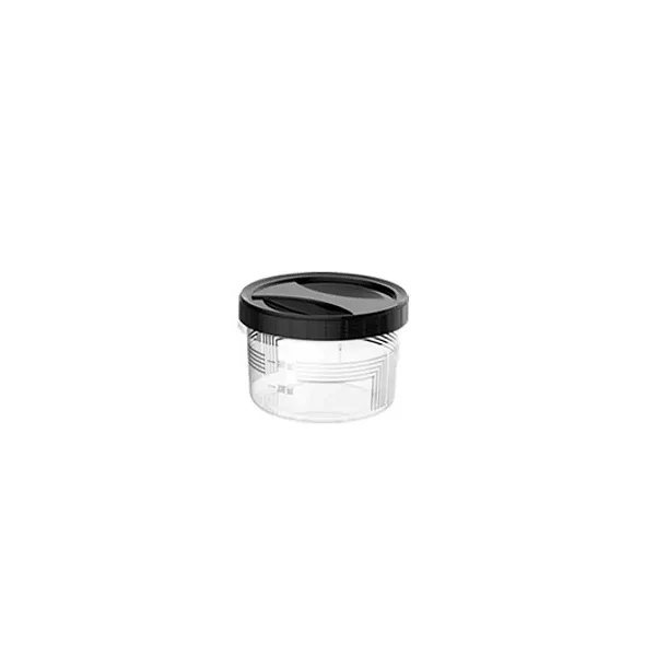 Pote de Plástico com Rosca 500ml Cor Preto Uninjet