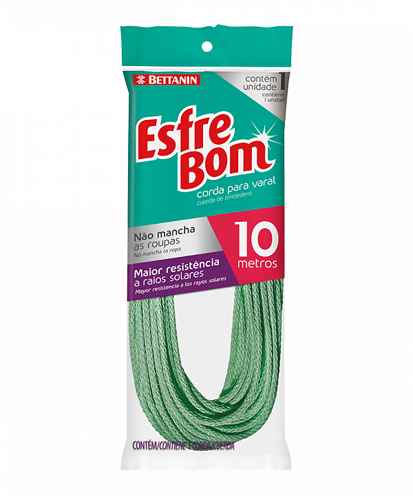 Corda para Varal Plástica 10M EsfreBom Bettanin