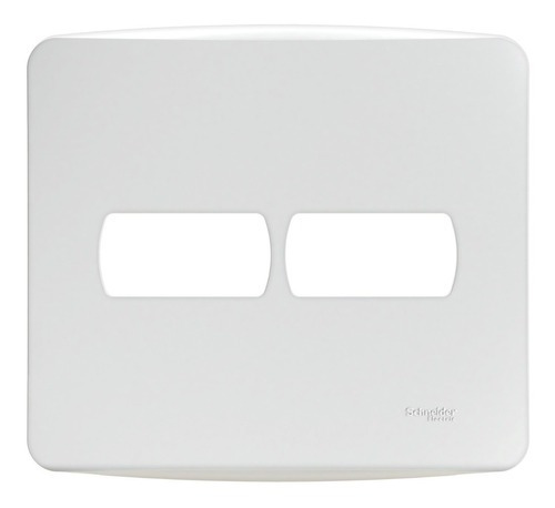 Placa 4x4 2 Postos Separados Branca Miluz Cor Branco Schneider