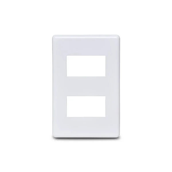 Placa 4x2 Stella 2 Módulos Separados Steck