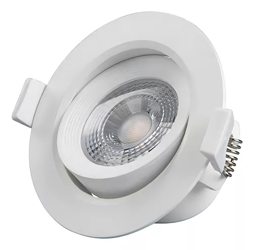 Spot De Led Redondo 5w Bivolt 6500k Luz Branca Cor Branco 110v/220v Lorenzetti