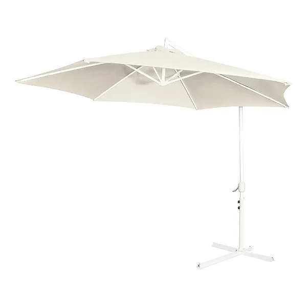 Guarda Sol Ombrelone Malibu 3m Cor Bege Mor