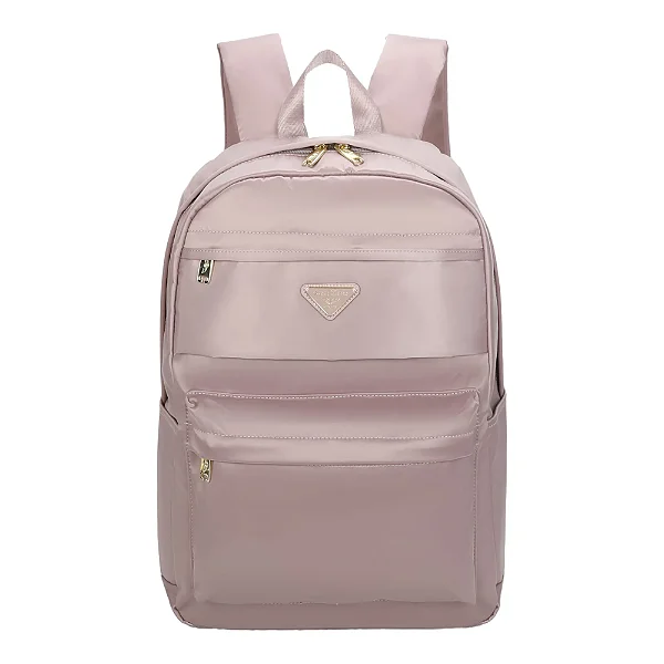 Bolsa Mochila Blossom Nylon Rosa Claro Santino