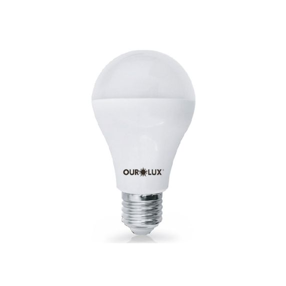 Lampada LED Bulbo Branca 6W Bivolt Base E27 Ourolux