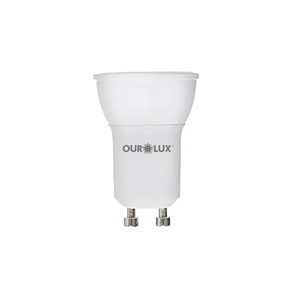 Lâmpada Led Mini Dicroica Mr11 Gu10 Bivolt 4w Cor Da Luz 6500k Ourolux
