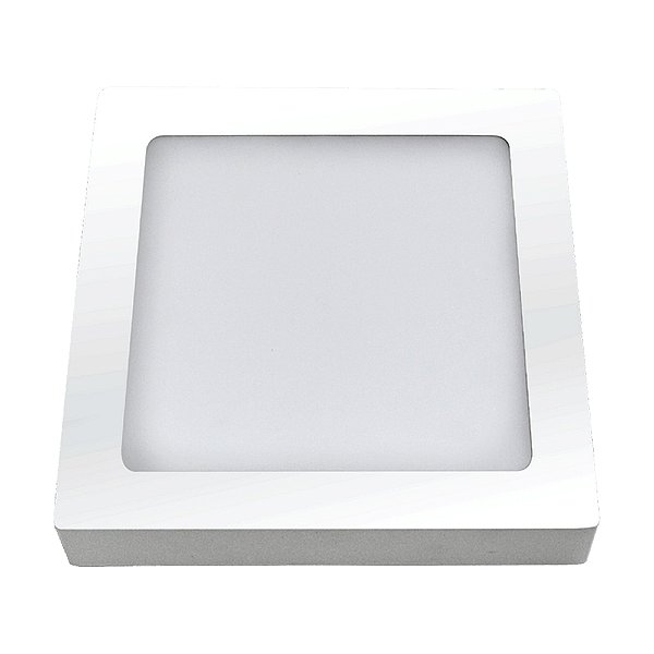 Painel Plafon Led Sobrepor 18w Biv 6500k Quadrado Ourolux