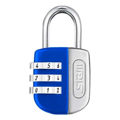 Cadeado 25mm Segredo Cor Azul Stam