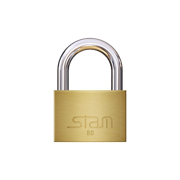Cadeado Zamac Latonado E-Coat 50mm Stam