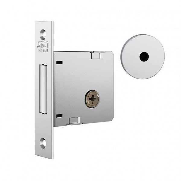 Fechadura 1004 Roseta Redonda Tetra Externa Inox Stam