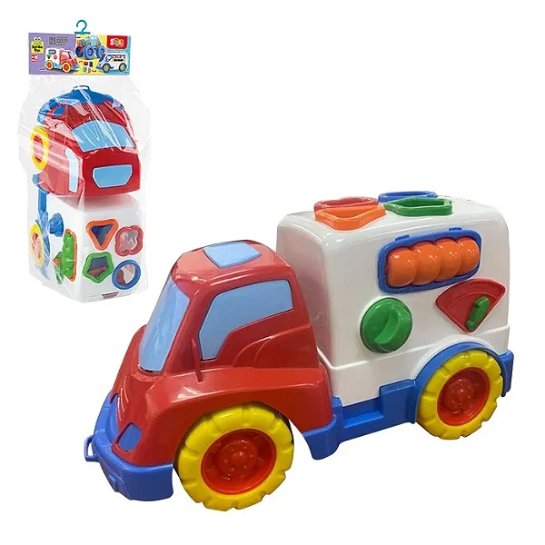 Caminhao Encaixes Didatico C/4 Pcs 32cm ATEF