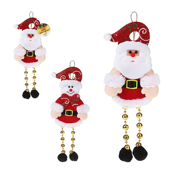 Enfeite Noel Ou Boneco Perna Bolinha ATEF