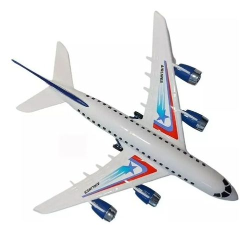 Brinquedo Avião Aerobus Concept Vermelho Brinquemix