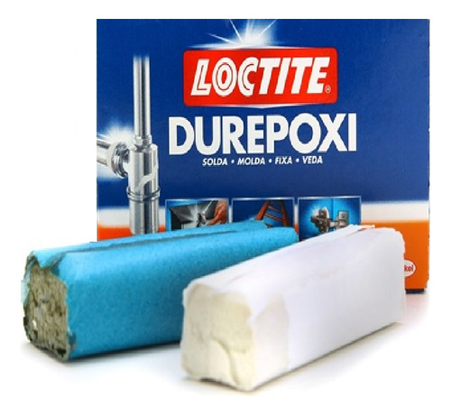 Cola Durepoxi, Mármore Metal, Vidro, Madeira 50g Loctite