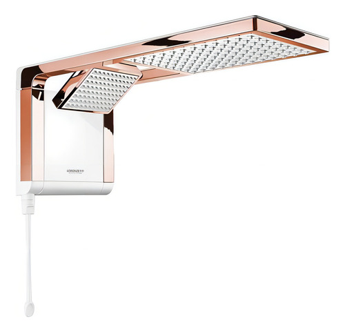 Chuveiro Acqua Duo 372613 Branco E Rose Gold 7800w - Lorenzetti