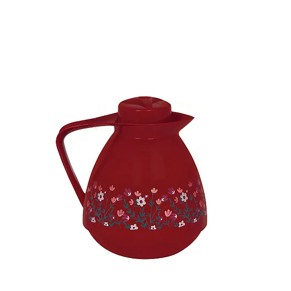 Conjunto Amare Decorado Bule E Coador 650Ml Rubi Primavera - Mor
