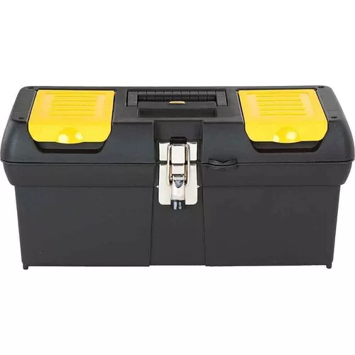 Caixa De Ferramentas Modelo 16013 Com Bandeja E Fechos Em Aço Carbono Stanley