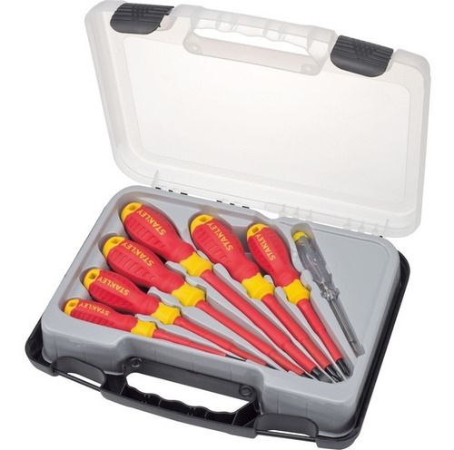 Conjunto De Chaves De Fenda Isoladas Stmt60175 De 7 Peças Stanley