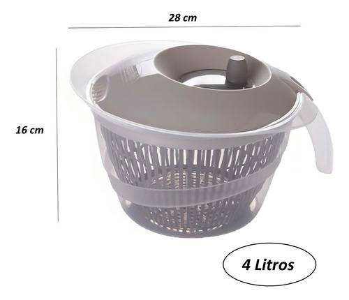 Secador De Salada 4 L Plasutil