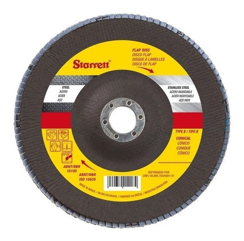 Disco Flap 4.1/2 X 7/8 G80 Starrett
