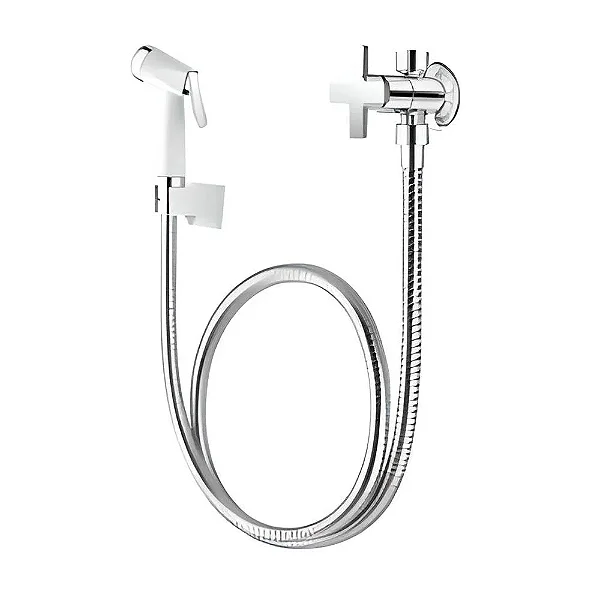 Ducha Ella Cross Com Derivação 2195-elc-cr - Acabamento Cromado Cor Branco - Tigre