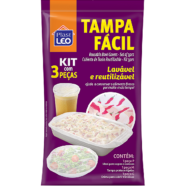 Tampa Facil Polietileno 3 Peças Plast Leo
