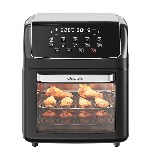 Air Fryer Oven 12L, Digital Preto 127V Gaabor