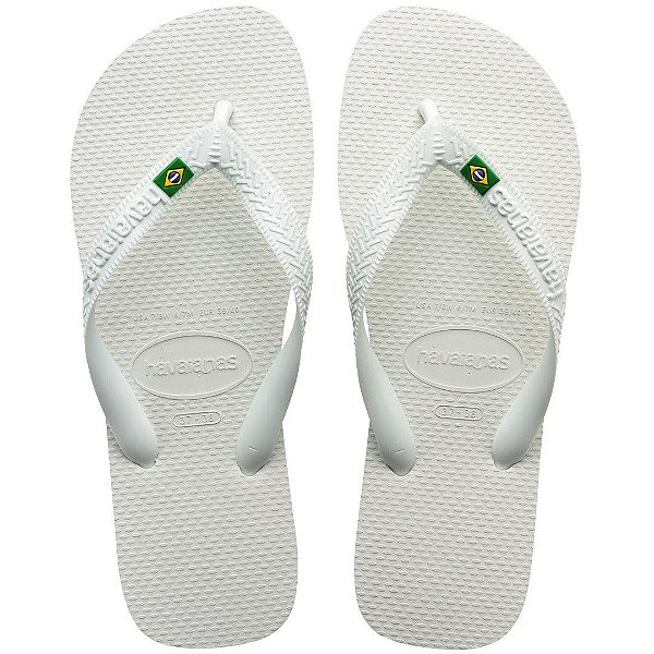 Chinelo Brasil Branco 41/42 Havaianas