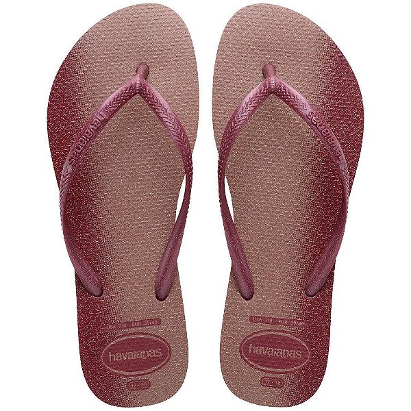 Chinelo Slim Gloss Amaranto 39/40 Havaianas