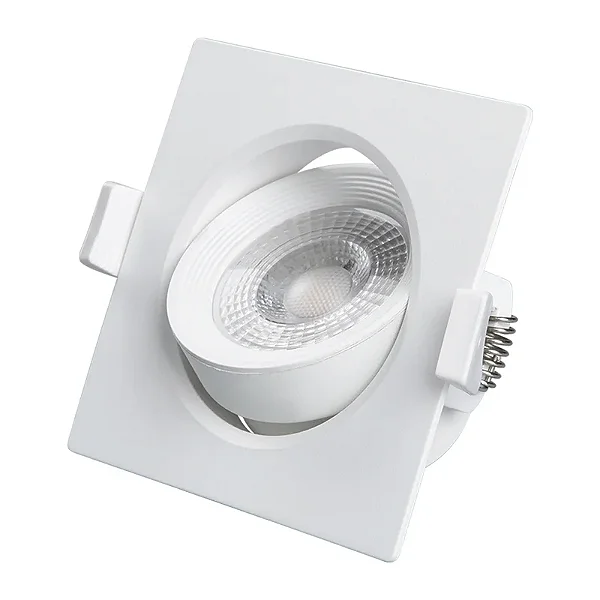 Spot De Led Quadrado 5w Bivolt 6500k Luz Branca Lorenzetti