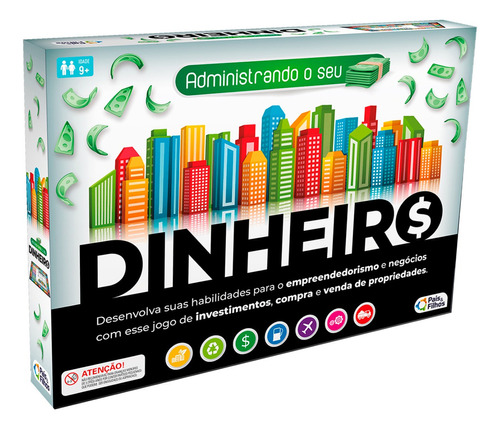 Jogo Tabuleiro Administrando O Seu Dinheiro Pais & Filhos