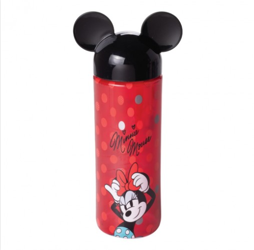 Garrafa 500 Ml Plástico Lúdica Minnie Vermelha Plasutil