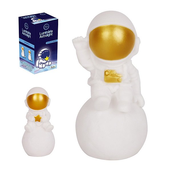 Luminaria Astronauta A Bateria 13cm ATEF