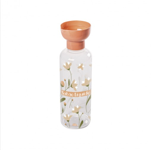 Porta Sabao Liquido C/ Dosador 970ML Plasútil