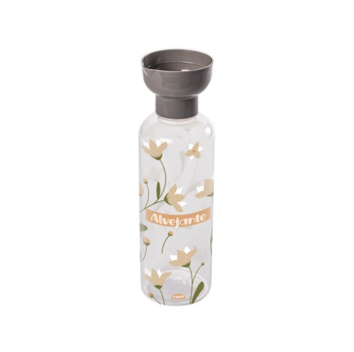 Porta Alvejante Tampa Dosador Lavanderia Cinza 970 ml Plasutil