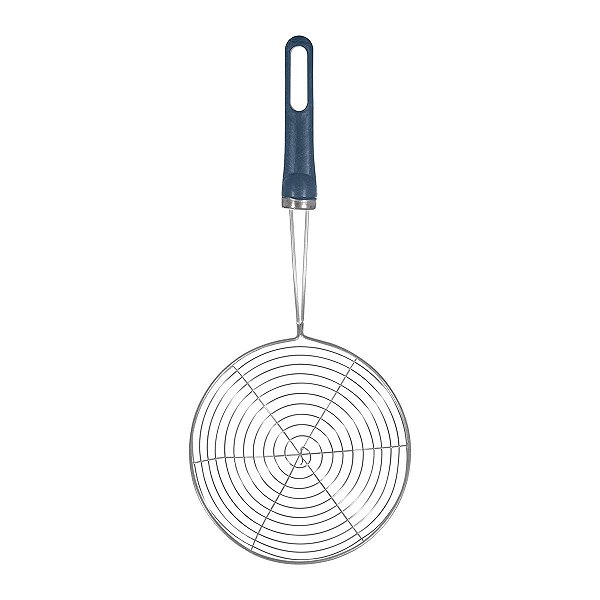 Peneira Para Fritura Inox Com Cabo Plástico Art House