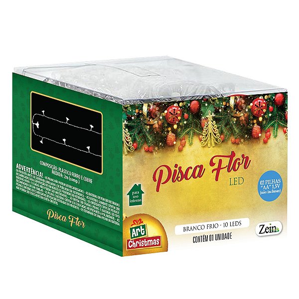 Pisca Flor 10led Bco Frio 2m ATEF