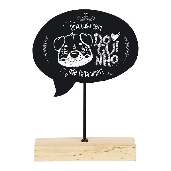 Placa De Enfeite Cachorro ATEF