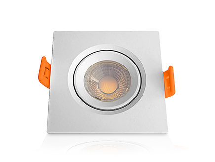 Superled Spot Quadrado 5W 3000K Branco Ourolux