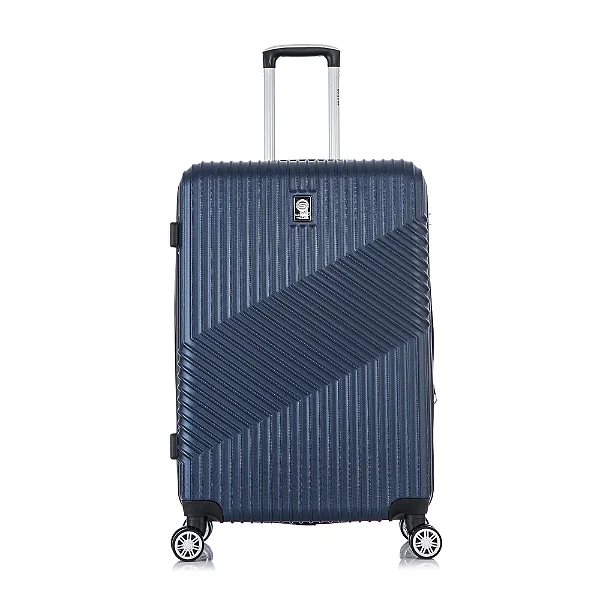 Mala de Viagem Geometric Rigida 360 Azul Marinho Santino